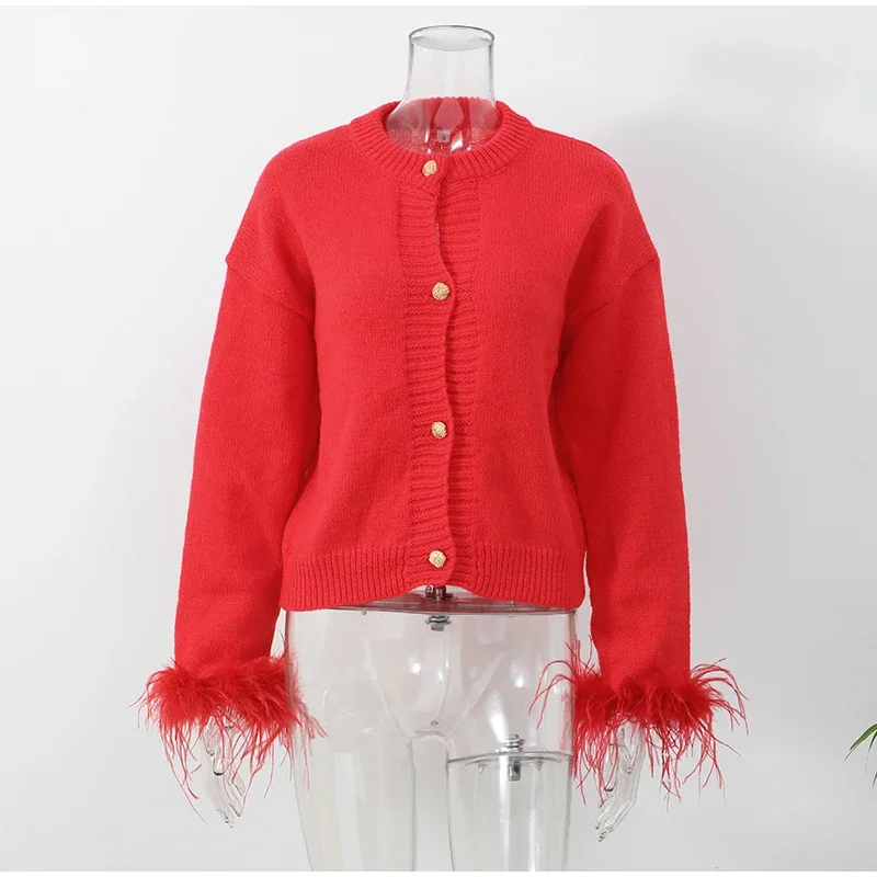 Suéter tipo cárdigan de retazos de moda para mujer, de manga larga, cintura alta, ajustado, esponjoso, Y2k, prendas de vestir exteriores, abrigo de punto para mujer, nuevo
