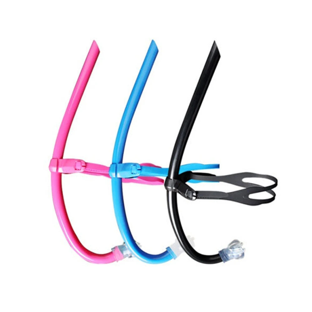 Silicone Front Swimmer Snorkel for Diving Training Swimming Front-breathing Tube Adults Diving Tube