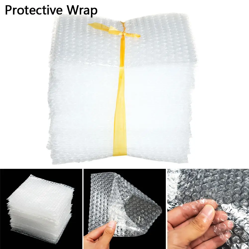 Plastic Foam Packing Bags White Bubble Bag Shockproof Package Protective Wrap 