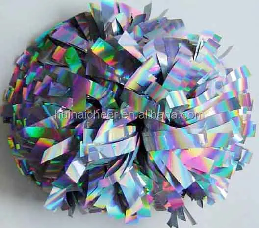 High Quality Cheerleading Pom Poms Direct Factory Supply Made From PET and Plastic