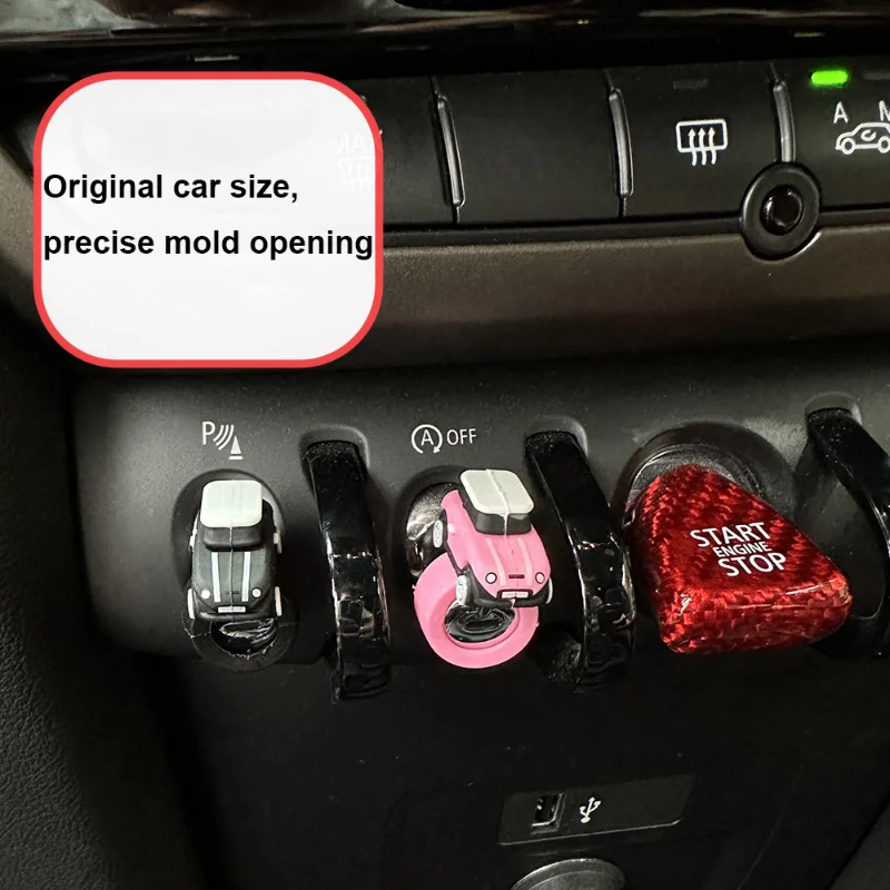 Sottobicchieri in morbido silicone con bandiera del Regno Unito, compatibili con Mini Cooper R55, R56, R57, R58, R59, 73 mm, colore: nero