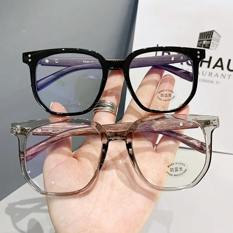 Ladies Trendy Style Reading Glasses New Fashion Wooden Legs Hyperopia Blue Light Blocking Computer Glasses Prescription Eyewear 5