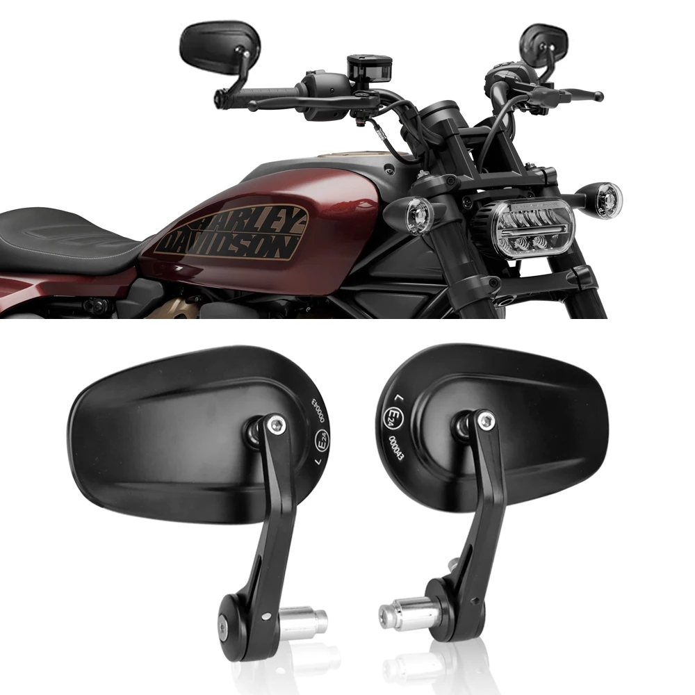 For Harley Sportster S RH1250s Nightster RH975 Motorcycle Bar End Handlebar Mirrors Moto Accessories motorcycle mirror motorcycle mirrors