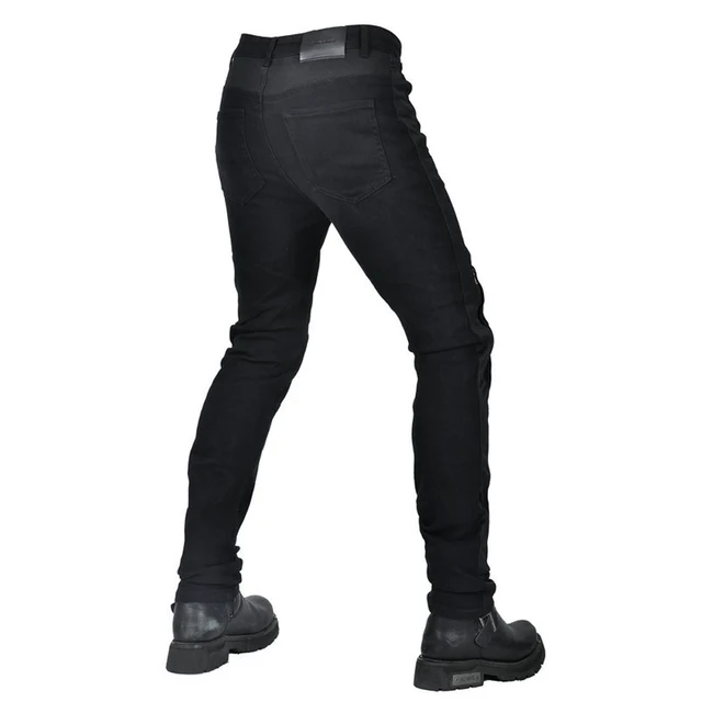 Motorcycle Riding Pants for Men Summer Mesh Motocross Racing Jeans with 4 X CE Armor Retro Slim Fit Antifall Motorbike Trousers 6