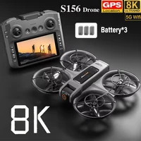Xiaomi S156 Drone 8K HD double caméra 3 batterie 5G WiFi FPV moteurs sans brosse débit optique évitement de vol stationnaire GPS Drone à quatre axes 1