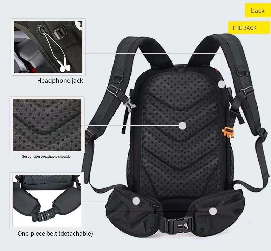 Suitable for professional SONY Canon Nikon SLR camera bag double shoulder photography bag large capacity drone backpack