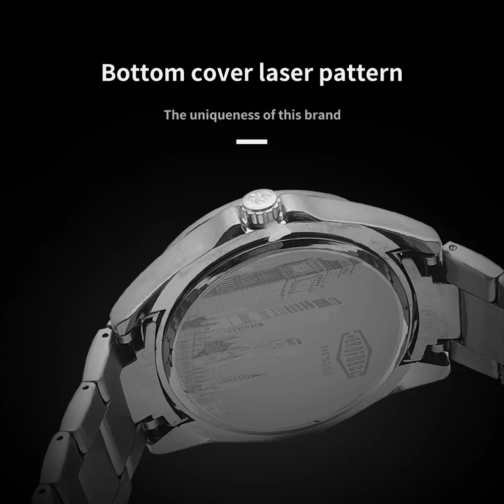 HEROFORCE Orologio da Uomo di Lusso Originale, Elegante e alla Moda, con Vetro Zaffiro, Impermeabile, al Quarzo, con Luce Notturna, Marca di Alta Gamma per il Business - immagine 4
