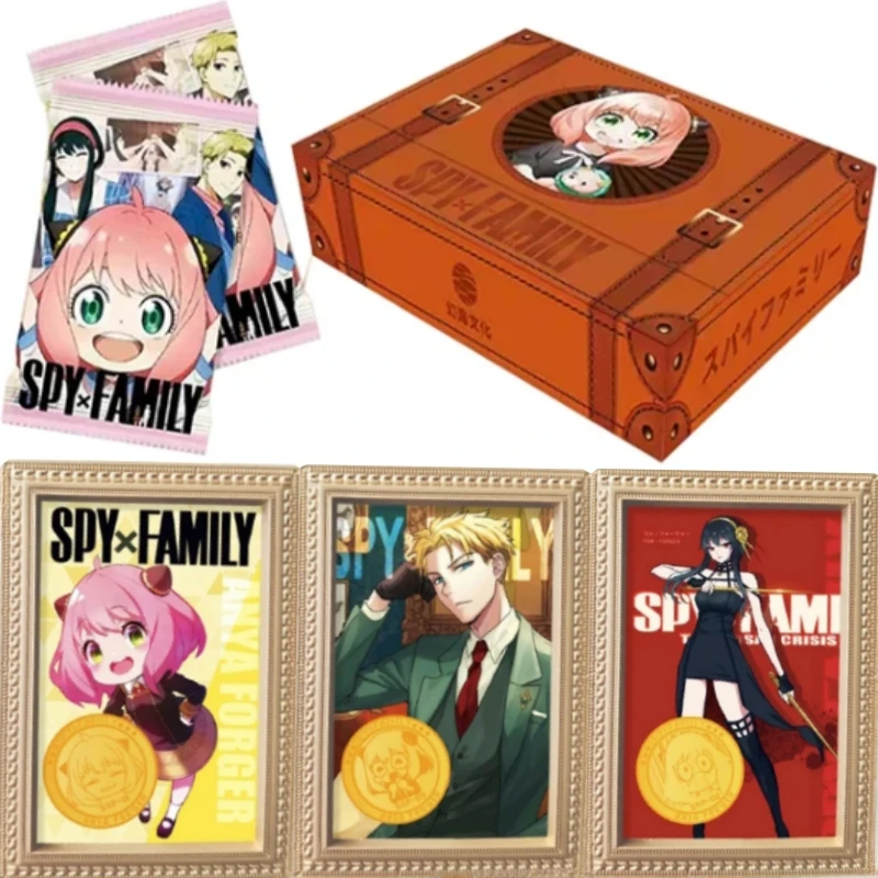 

New SPY FAMILY Cards Anya Forger Yor Forger Sylvia Sherwood Anime Character Peripheral Trading Collection Cards Kids Toys Gifts
