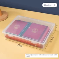 New Plastic Document Organizer Square Shape Clear A4 Organizing Box Storage Box 5