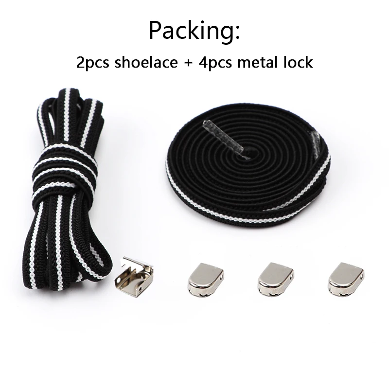 No Tie Elastic Shoe Laces One Size Fits All Adult and Kids