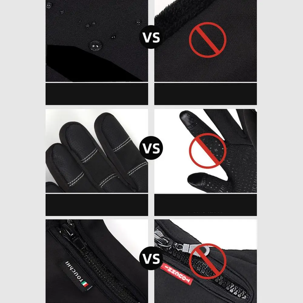 USB Heated Motorcycle Gloves Touch Screen Gloves Heating Thermal Gloves for Cycling Running Driving Hiking Walking Keep Warm