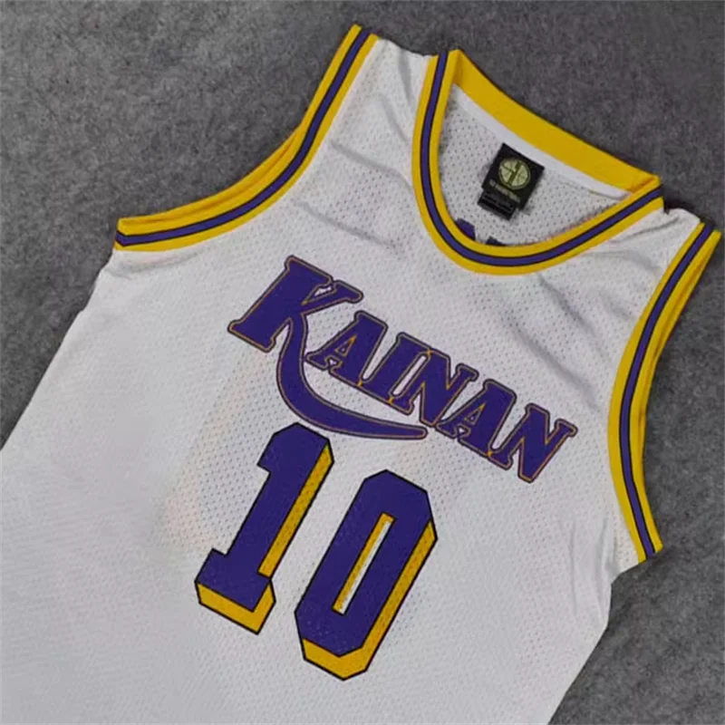 Anime Kainan #10 Nobunga Kiyota Basketball Shirt Soichiro Jin #6 Yoshinori Miyamasu #15 Shinichi Maki Basketball Jersey