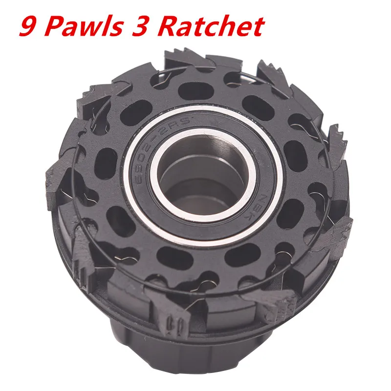 MTB Bicycle Hubs 9 Pawls 3 Tooth Sealed Bearings Thru Axle 32