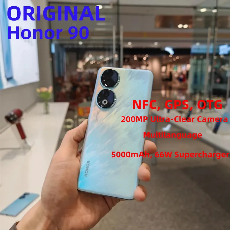 

International version Honor 90 REA-NX9 smartphone 6.7inch Snapdragon 778 12GB 512 66W super charging NFC Inter