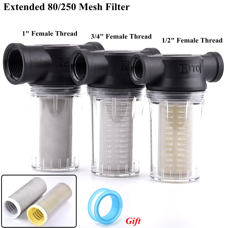 Garten Bewässerung Filter 1/2'' 3/4'' 1'' Teich 80/250 Mesh Sieb Landwirtschaft Bewässerung Wasser Rohr Filter Wasser pumpe Filter – Detail 1