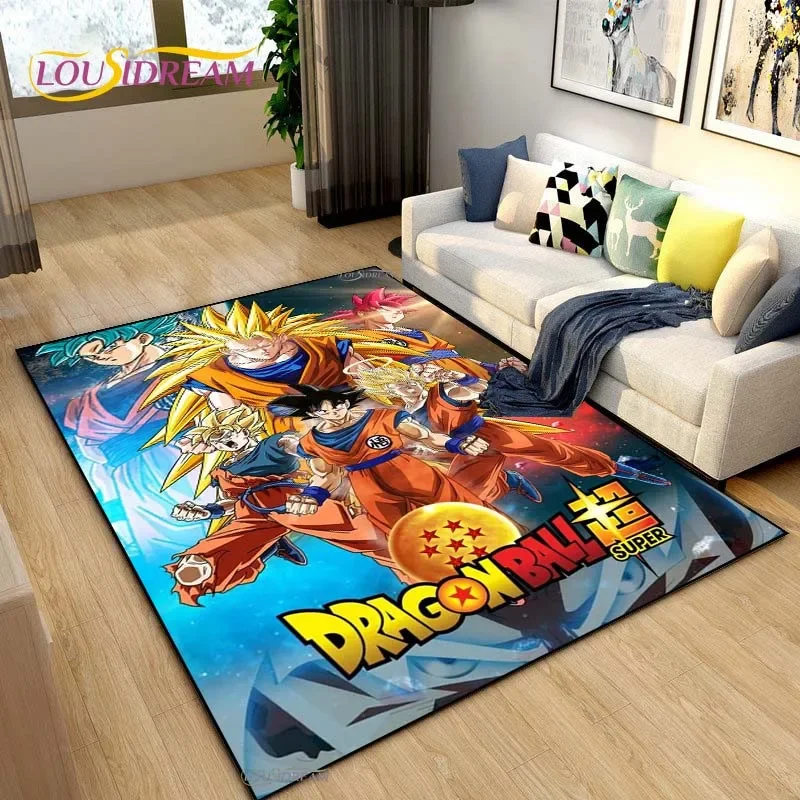 Dragon Ball Cartoon Anime Cute Carpet Living Room Bedroom Rug Table Kitchen Door Kid Unslip Floor Mat Alfombra Birthday gift floor mat shaggy rugs