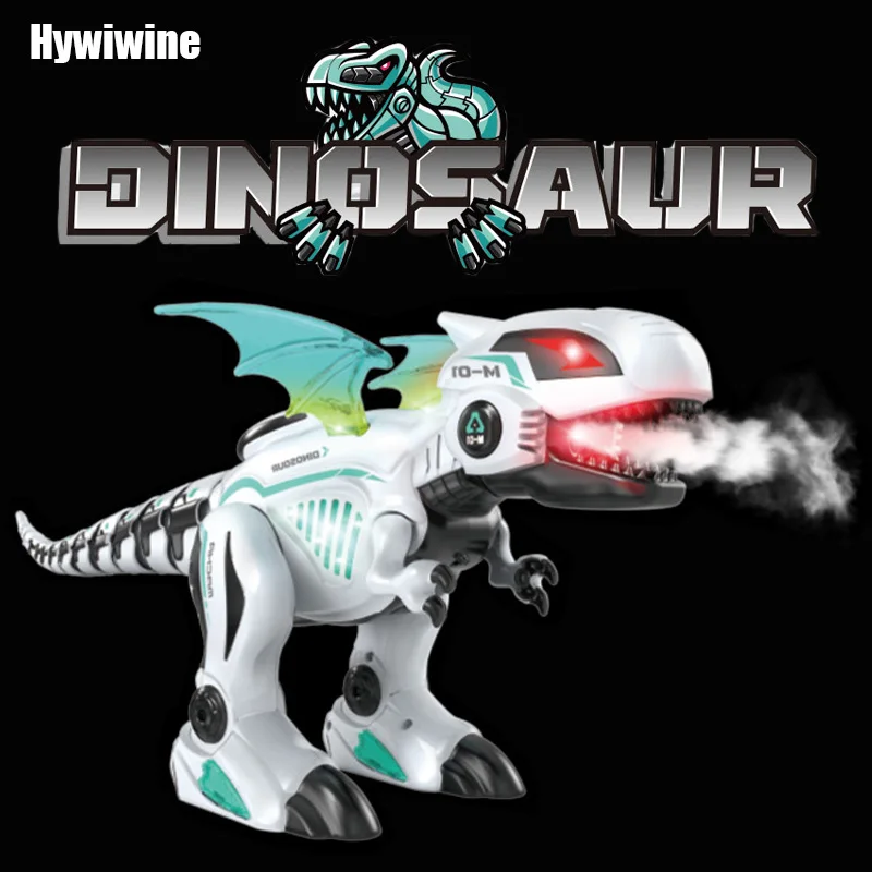 Electronic Robot Dinosaur Toy with Sound and Light for Kids
