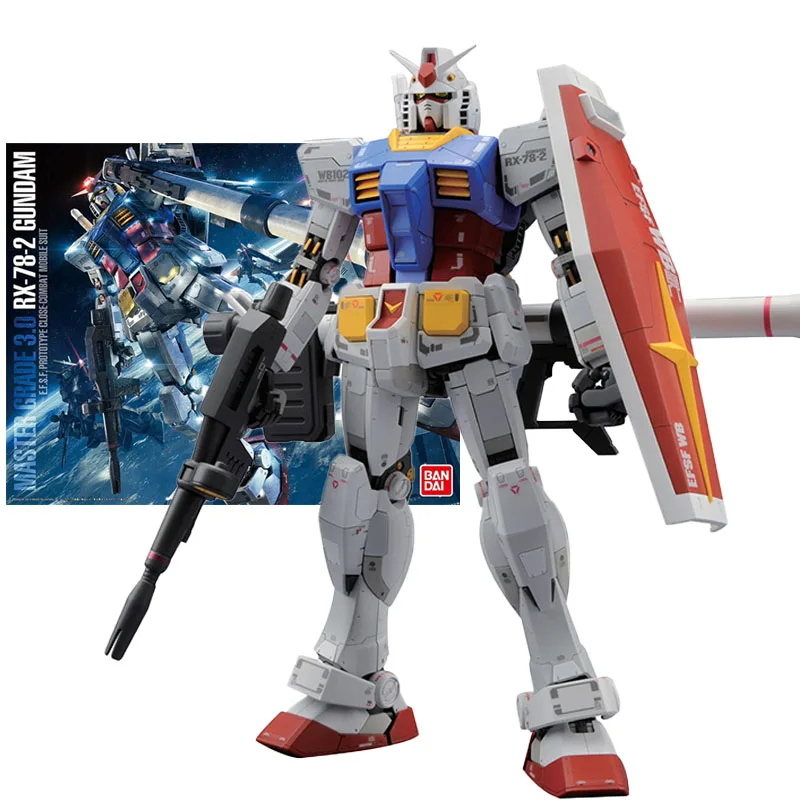 

Bandai Figure Model Kit Anime Figures MG 1/100 Gundam Ver 3.0 RX-78-2 Mobile Suit Gunpla Action Figure Toys For Child Boys Gift