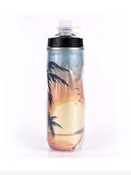 Cycling Insulated Water Bottle - Lightweight & Portable Bike Accessory, 610ML (YLB Yellow)