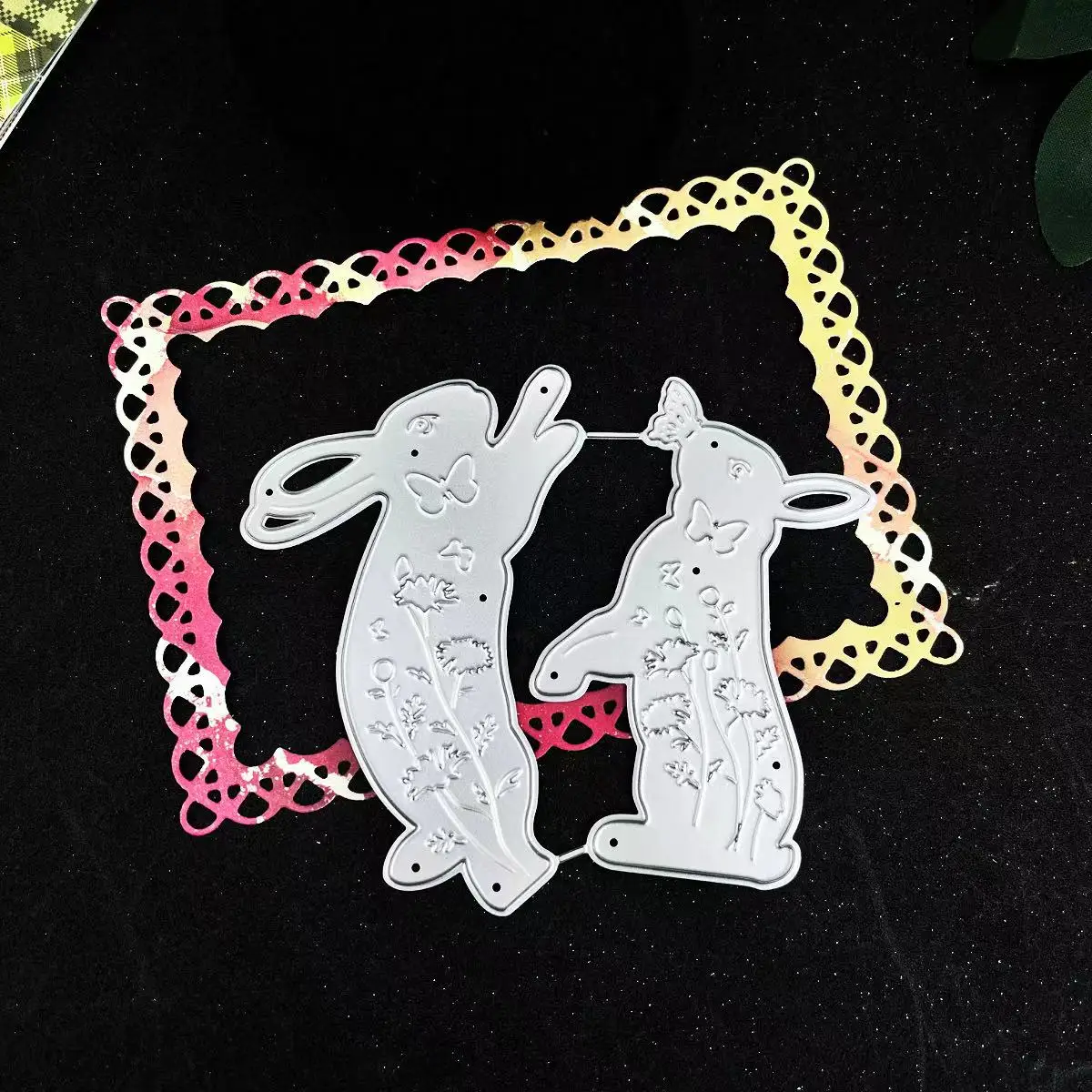 동물 꽃과 나뭇잎 절단 슬리브, 절단 앨범, 강철 탄소 플로팅 조각 슬리브, DIY 수동 슬리브, 1 미국
