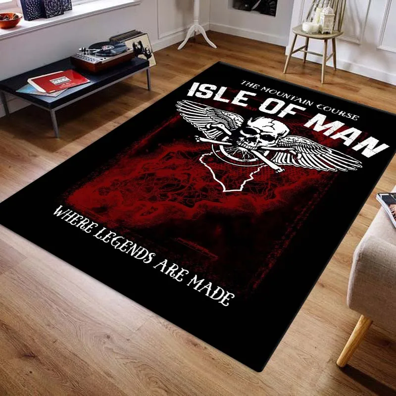 Isle of Man TT Carpets and Rug Motorcycle competition Carpet Living Room Bedroom Decorate Large Area Soft Carpet Kids Room Rug 3