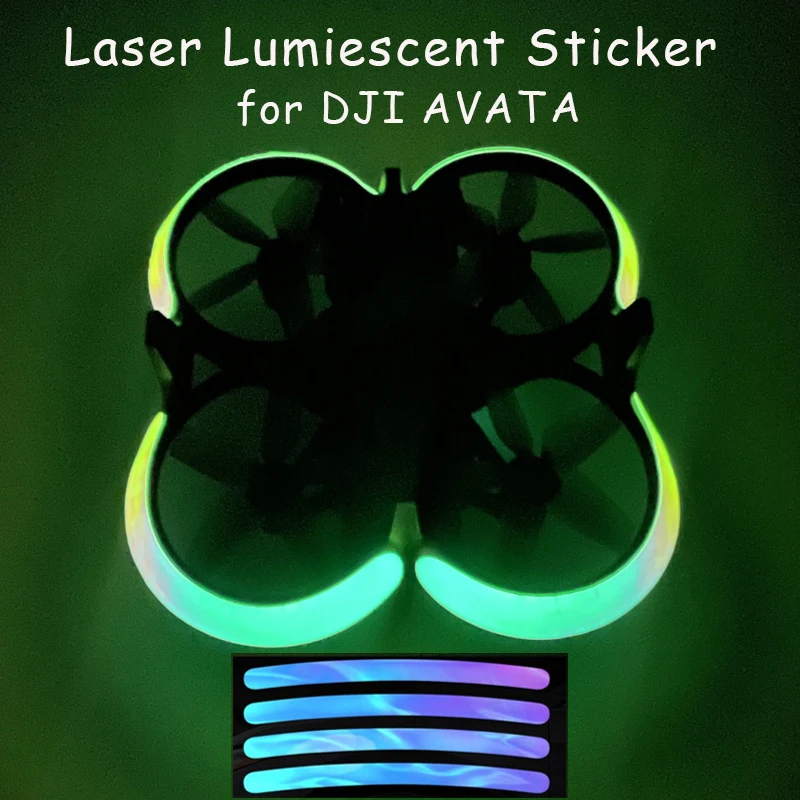 Adesivo In Pvc Impermeabile Per Dji Avata Decalcomania Luminosa Night Flight Drone Body Cover Skin Sticker Per Dji Avata Drone Accessori