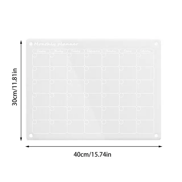 Kit de 2 Pizarra Magnetica Nevera Transparente Acrilica A4 (21X29,7CM) –  PREVIS BRAND