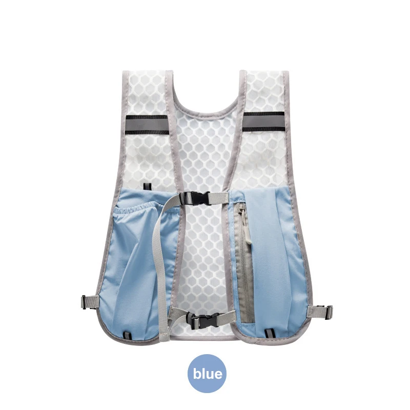 【big-discount】 Running Vest With Multiple Pocket Lightweight Reflective Hydration Backpack Breathable Material Vest For Climbing Hiking Camping