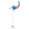 Cartoon Pet Cat Toy Stick Feather Rod Mouse Toy with Mini Bell Cat Catcher Teaser Interactive Cat Toy Kitten игрушки для кошек 6