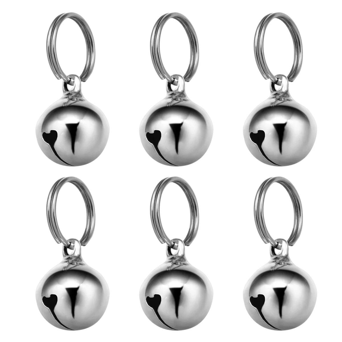 16MM Vintage Copper Bells Pendant Pet Necklace Bells Pet Collar Christmas Bell Ornamnets Hanging Decoration 6pcs