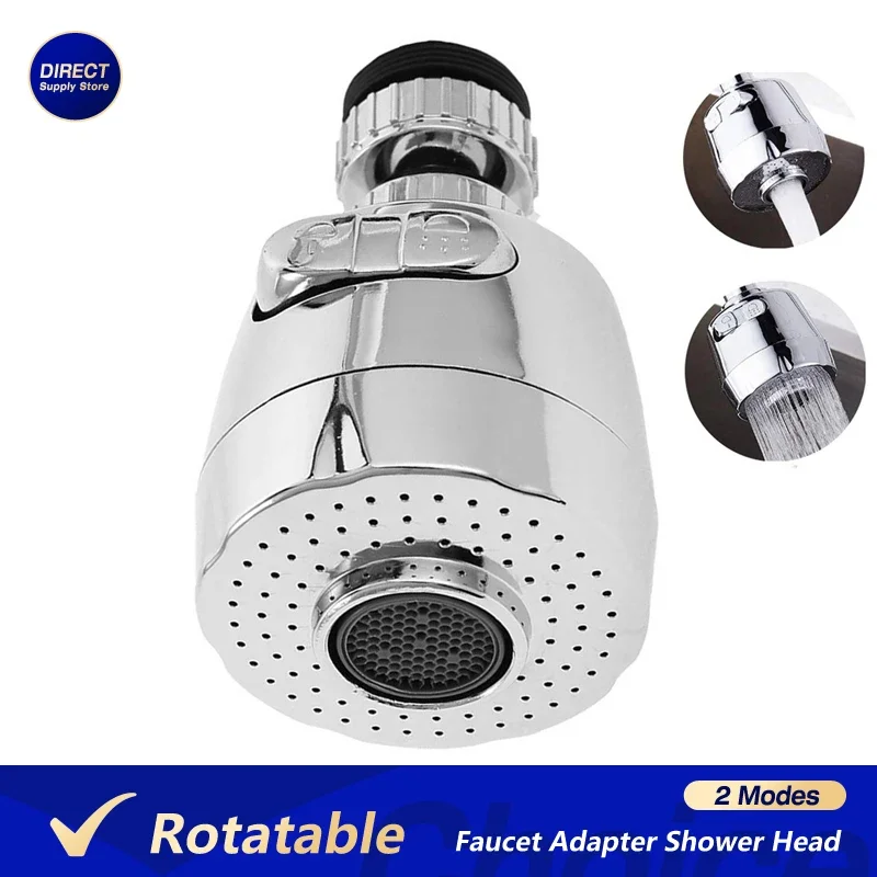 Universal Rotatable ก๊อกน้ําห้องครัวอะแดปเตอร์หัวฝักบัวห้องน้ํา Water Saving TAP Aerator Diffuser หัวฉีด Splash FILTER Bubbler 1