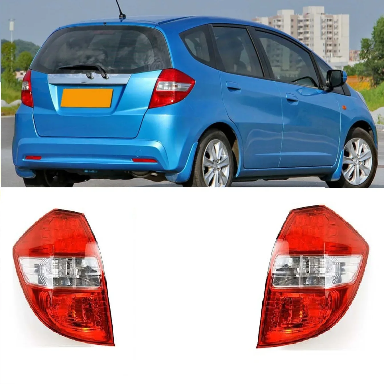 

Rear Brake Tail Lamp Tail light Taillight Rear Light For Honda JAZZ FIT Hatchback 2011 2012 2013 Without Lamp Bulb