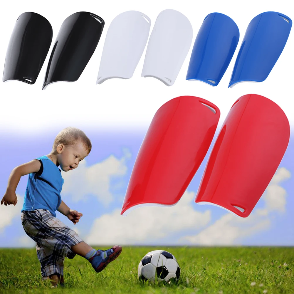 Kids Football Shin Guards Plastic Protective Gear