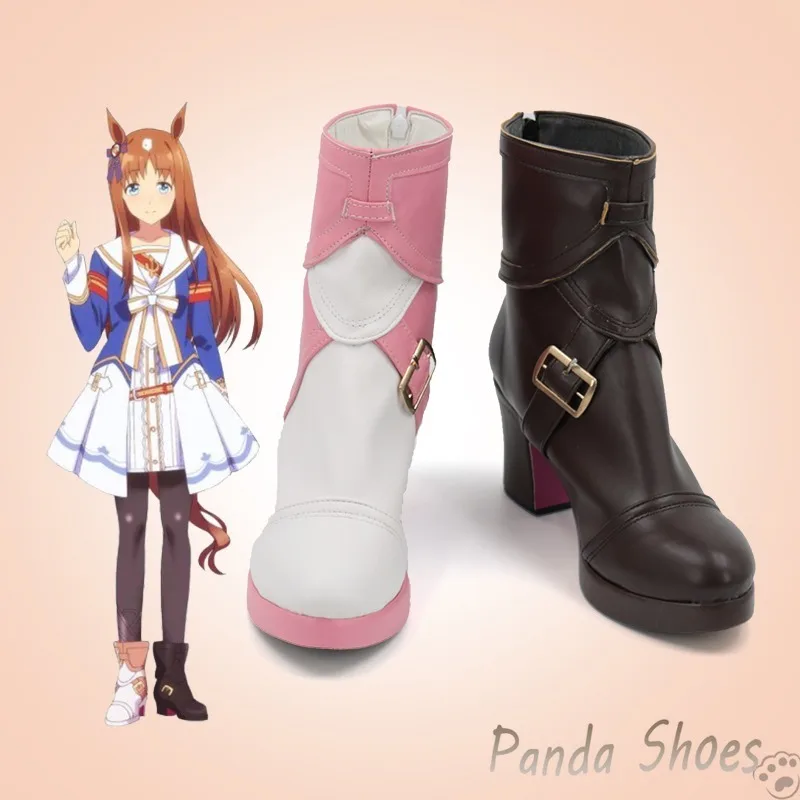 

Umamusume красивые туфли для косплея Дерби трава чудо аниме игра искусственная кожа косплей костюм реквизит обувь для Хэллоуина