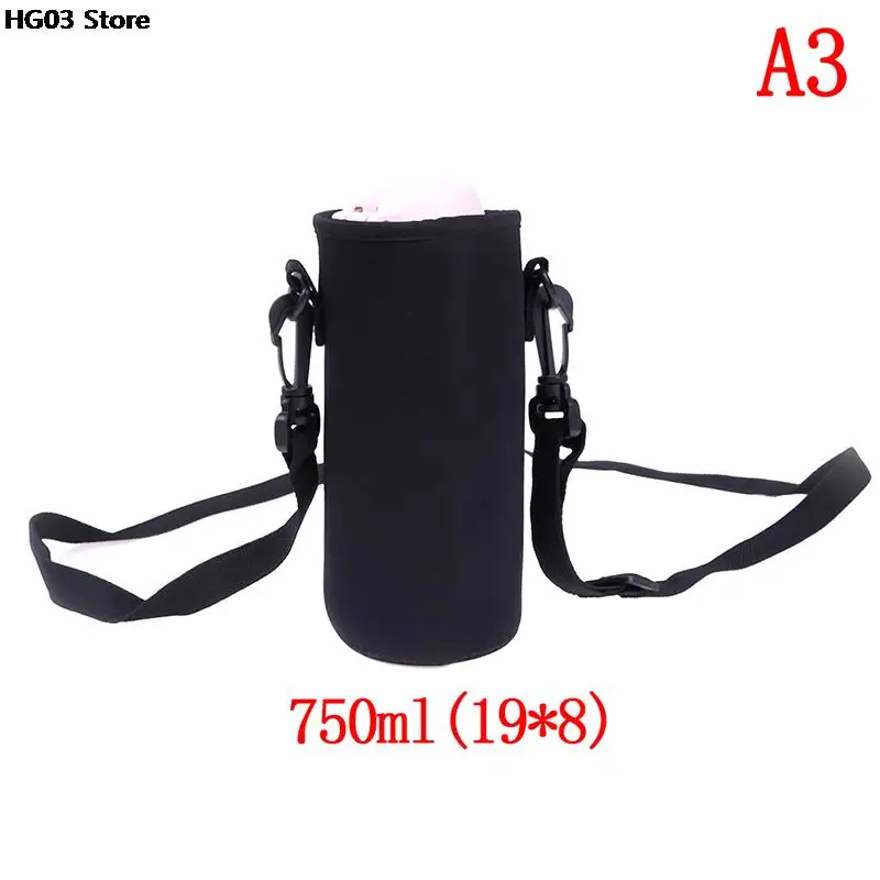 Neoprene Pouch Holder Sleeve Cover For 420-1500ML Sports Water Bottle Case