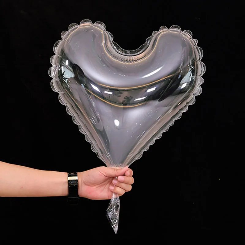 Heart Foil Balloons, 18 Inch Heart Balloons Rose Gold Wine Red, Heart