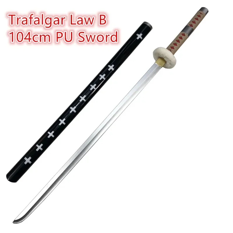 Cosplay 1:1 Sword Zoro Sword Kozuki Oden Yamato Purple Sword Weapon Katana Ninja Knife Samurai Safety PU Toy 104cm 3
