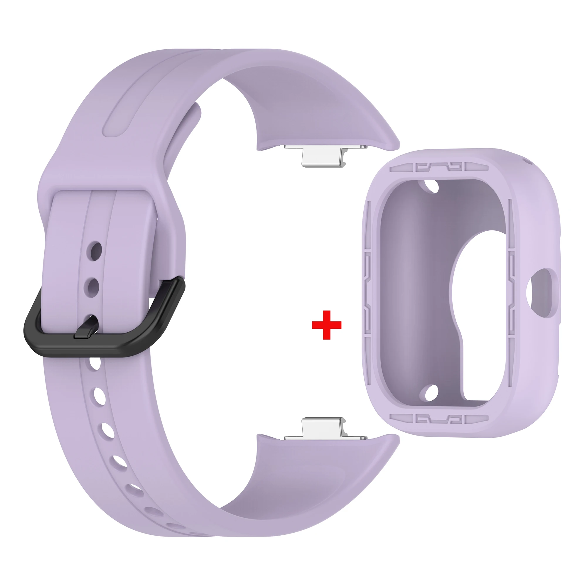 Silicone Replacement Strap with Protective Case