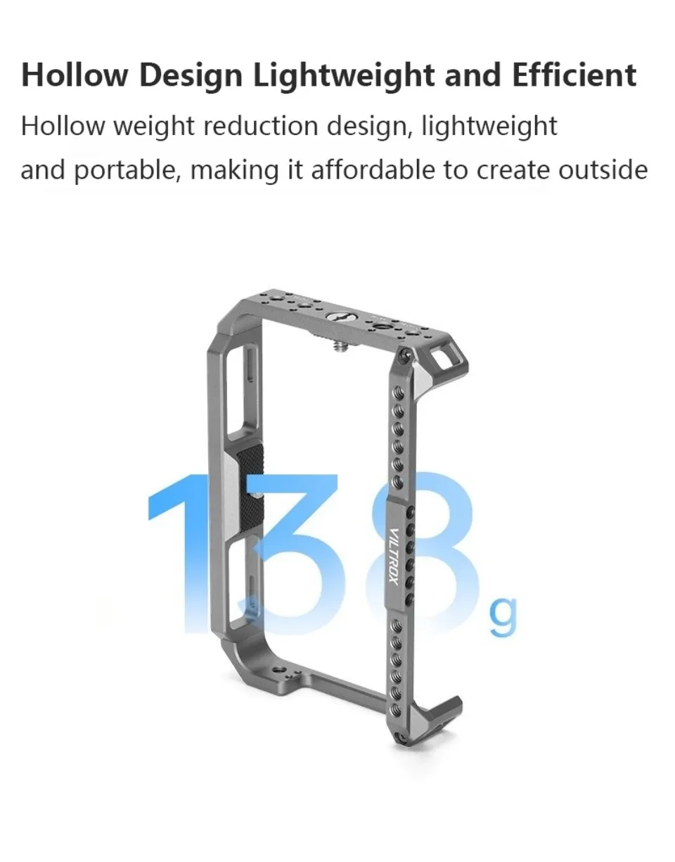 Video Monitor Rig Cage for DC-X2/DC-X3 Video Field Monitor with 1/4 Screw Hole f