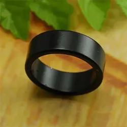 Enchanting Magnetic Wizard Ring - Gold & Silver - Plated Circular Arc for Magic Performances (18mm - Black)