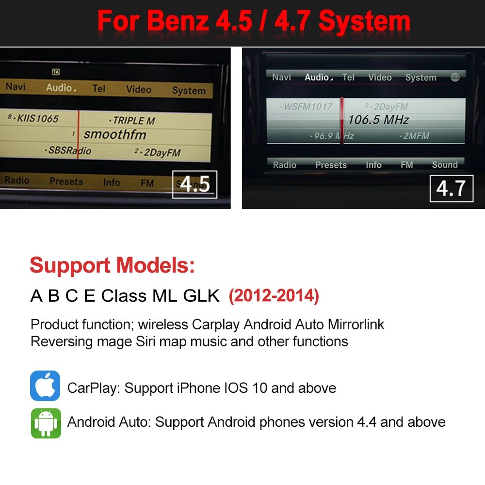 2023   Apple Carplay ȵ̵ Auto  ޸  Carplay W166 W176 W204 W207 W212 W218  ȵ̵ ڵ ̽ 