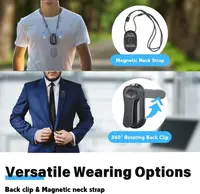 4K HD Mini Vlog Camera with WiFi Wireless Portable Action Body Cam for Sports Travel Photography Pocket Sized Video Recorder 3