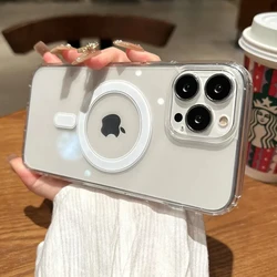 Premium Magnetic Magsafe-Compatible Silicone Acrylic Case for iPhone 11 Pro Max (Clear)