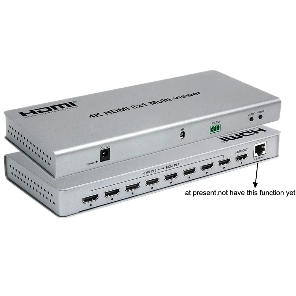 HDMIマルチビューアプレーヤー,8 in 1出力,4k,8x1,シームレス