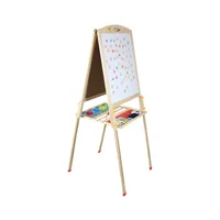 Montessori Wooden Lifting Double-sided Tablet Magnetic Painting Large Drawing Board Sensory Toy Children's Magic Blackboard Gift 1