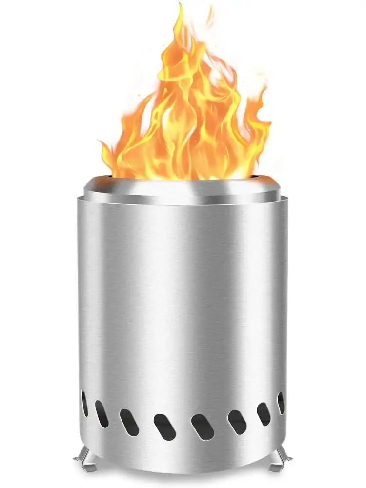 เตาไฟตั้งโต๊ะ - เตาไฟไร้ควัน เตาไฟขนาดเล็ก เตาไฟบนโต๊ะ เตาไฟกลางแจ้งแบบพกพาสำหรับใช้งานคนเดียว 1