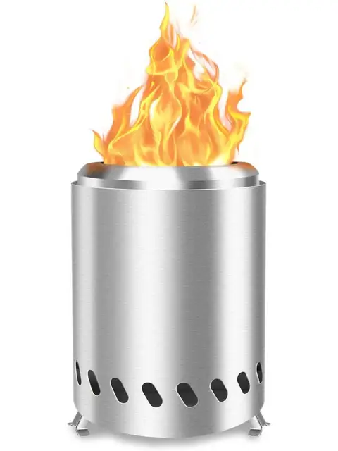 เตาไฟตั้งโต๊ะ - เตาไฟไร้ควัน เตาไฟขนาดเล็ก เตาไฟบนโต๊ะ เตาไฟกลางแจ้งแบบพกพาสำหรับใช้งานคนเดียว 1