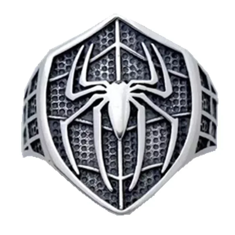 Punk Spider Insect Open Adjustable Ring Men Jewelry