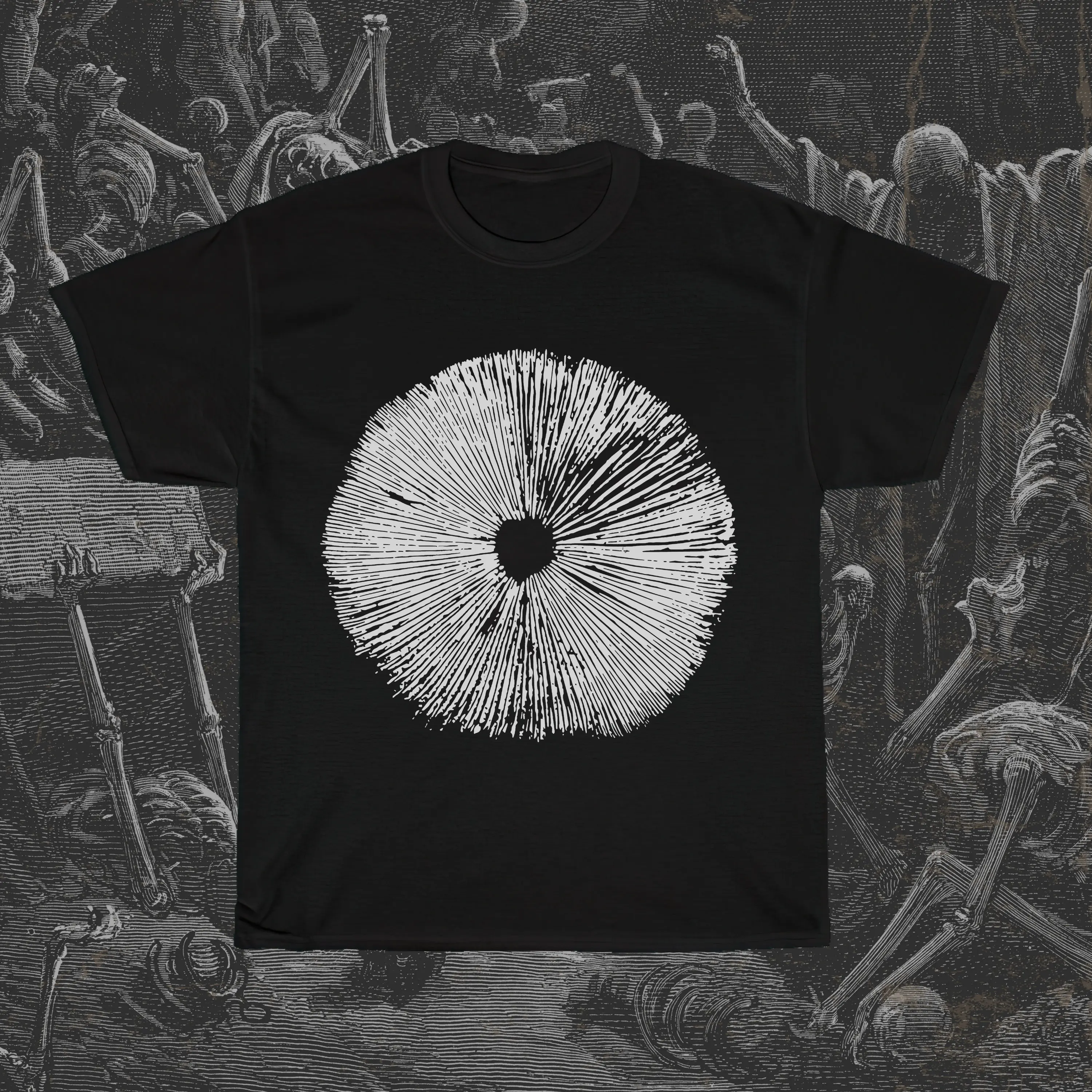 Maglietta A Fungo Maglietta Con Stampa Di Spore Di Funghi Maglietta Di Micologia