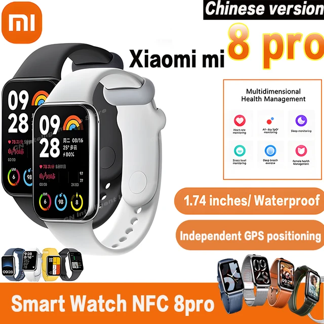 Xiaomi Mi Band 8 Pro Smart Bracelet 1.74 Inch AMOLED Screen More Fast  Charging GPS Blood Oxygen Waterproof Sport Fitness Track - AliExpress